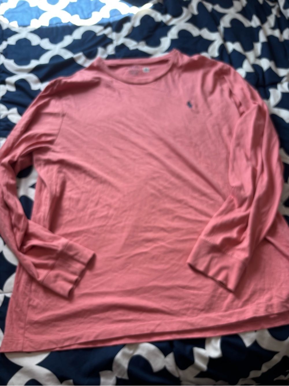 Polo by Ralph Lauren Long-Sleeve Crewneck in salmon Pink